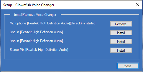 Microphone Setup