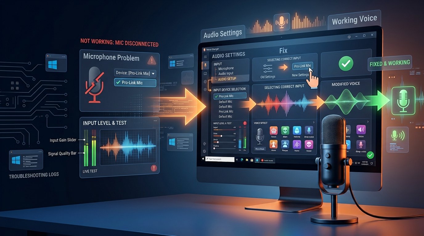 Clownfish Voice Changer not working troubleshooting and microphone fixes
